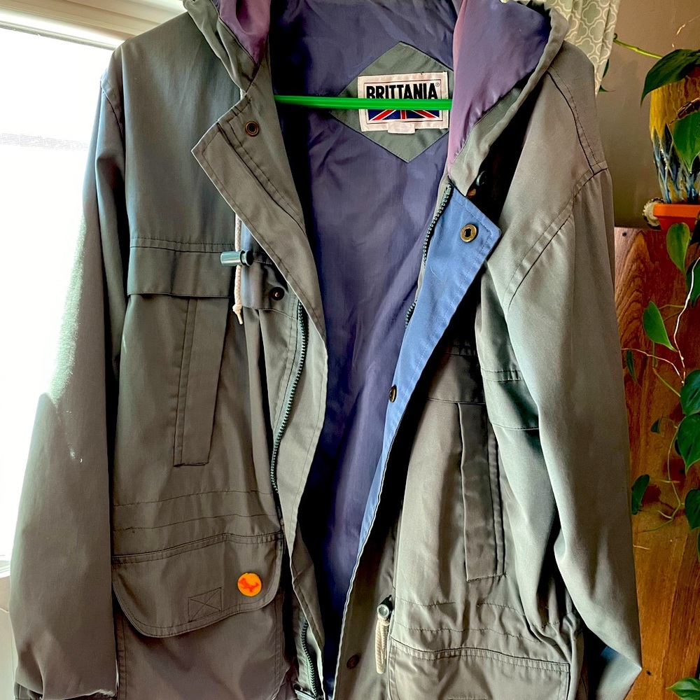 Green Anorak Jacket with hood